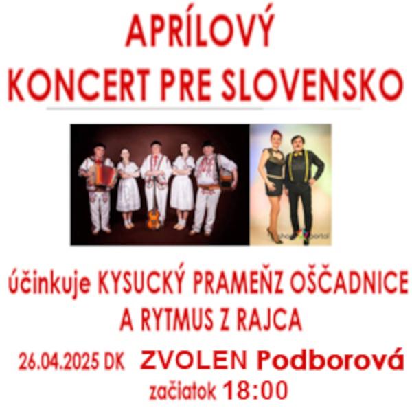 Aprílový koncert pre Slovensko