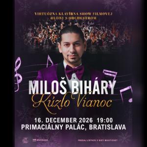 MILOŠ BIHÁRY KÚZLO VIANOC - Virtuózna klavírna show filmovej hudby s orchestrom