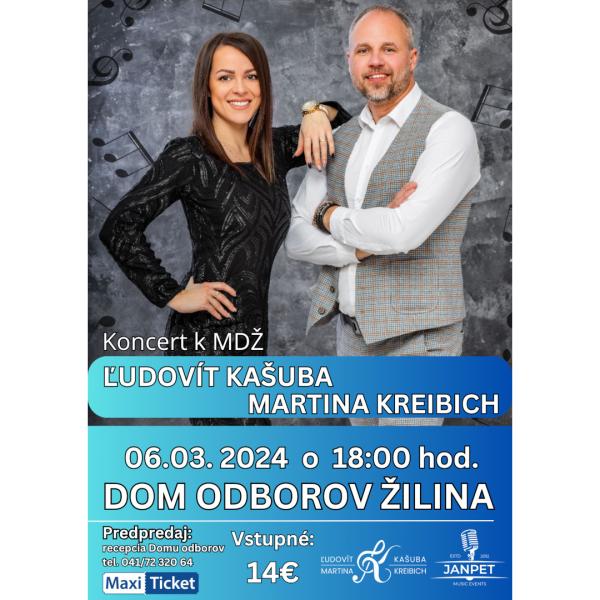 Koncert Ľudovíta Kašubu a Martiny Kreibich
