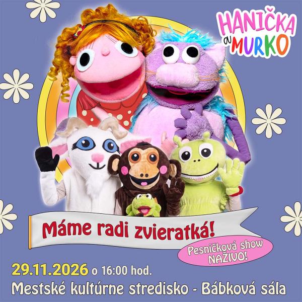 Hanička a Murko -jesenné turné 2026