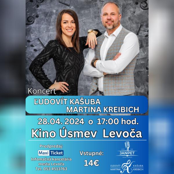 Koncert Ľudovíta Kašubu a Martiny Kreibich
