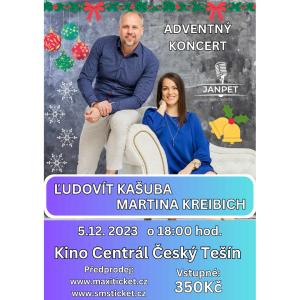 Adventný koncert Ľudovíta Kašubu a Martiny Kreibich