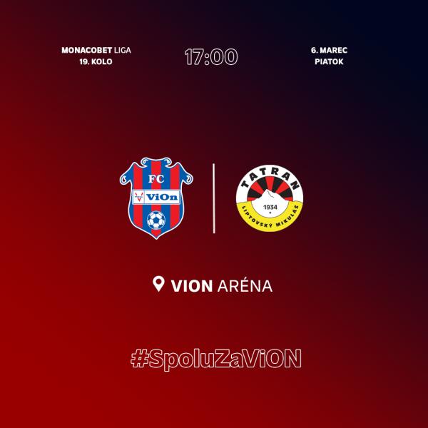 FC ViOn Zlaté Moravce-Vráble - MFK Tatran Liptovský Mikuláš