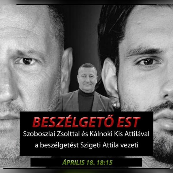 Beszélgető est Szoboszlai Zsolttal és Kálnoki Kis Attilával