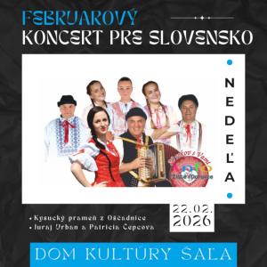 Februárový koncert pre Slovensko