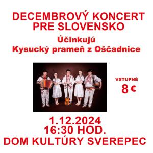 Decembrový koncert pre Slovensko - Sverepec