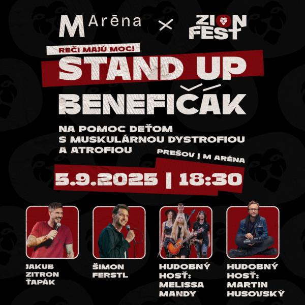 STAND UP BENEFIČÁK - aj reči majú moc! 