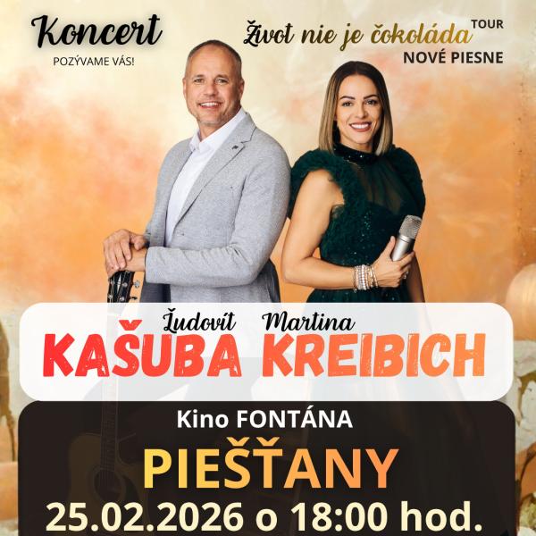 Koncert Ľudovít Kašuba a Martina Kreibich - Piešťany