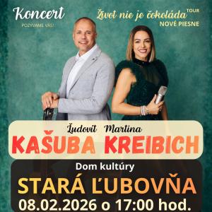 Koncert Ľudovít Kašuba a Martina Kreibich - Stará Ľubovňa