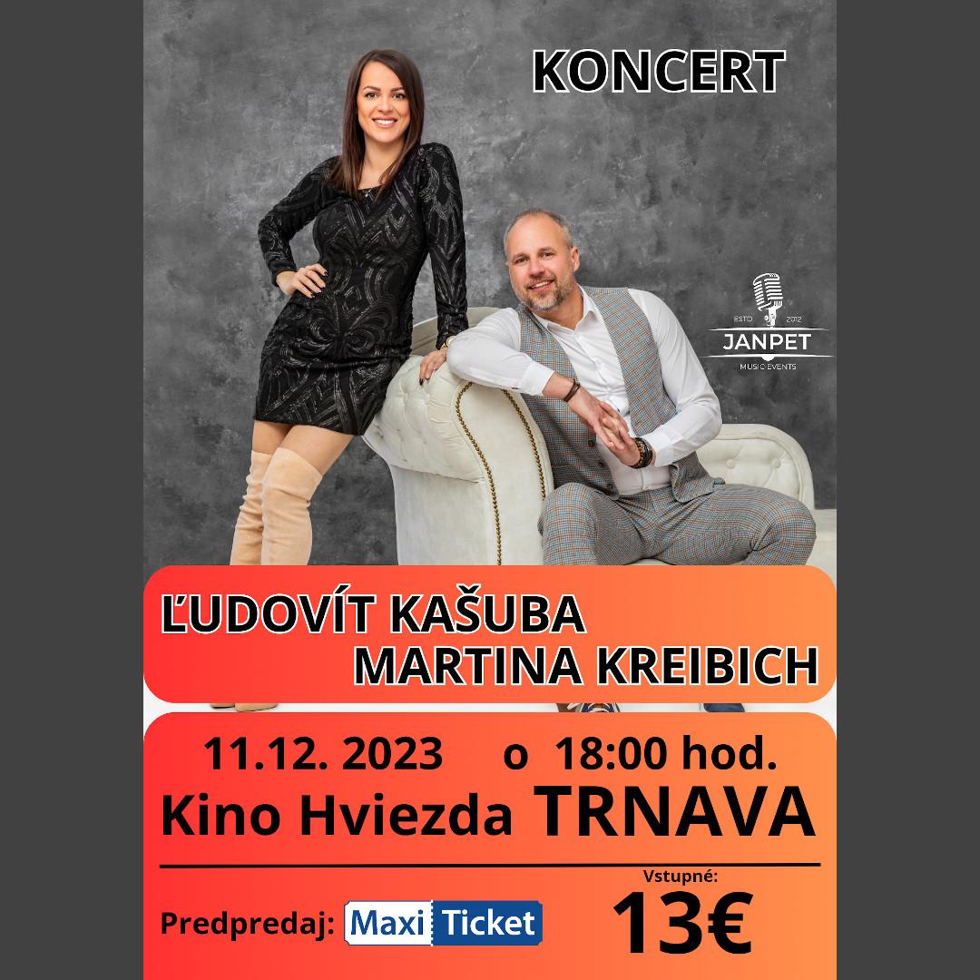 Koncert Ľudovíta Kašubu a Martiny Kreibich
