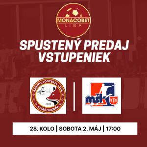 28. kolo MONACObet liga: Stará Ľubovňa Redfox Football Club vs. MŠK Považská Bystrica