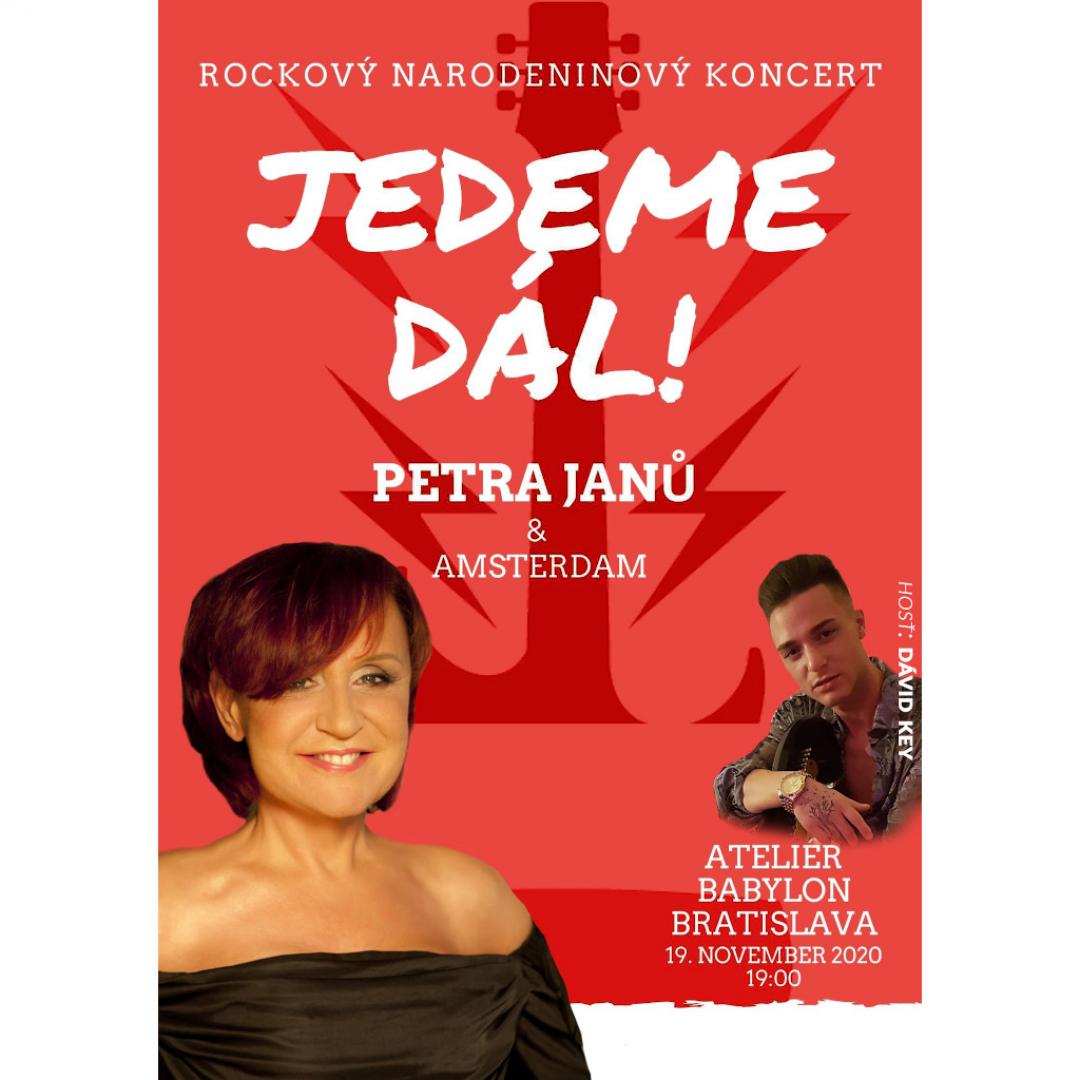 PETRA JANŮ - rockový narodeninový koncert, host David Key / Bratislava
