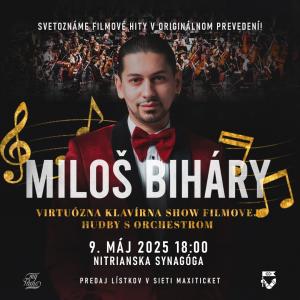 MILOŠ BIHÁRY - Virtuózna klavírna show filmovej hudby s orchestrom 