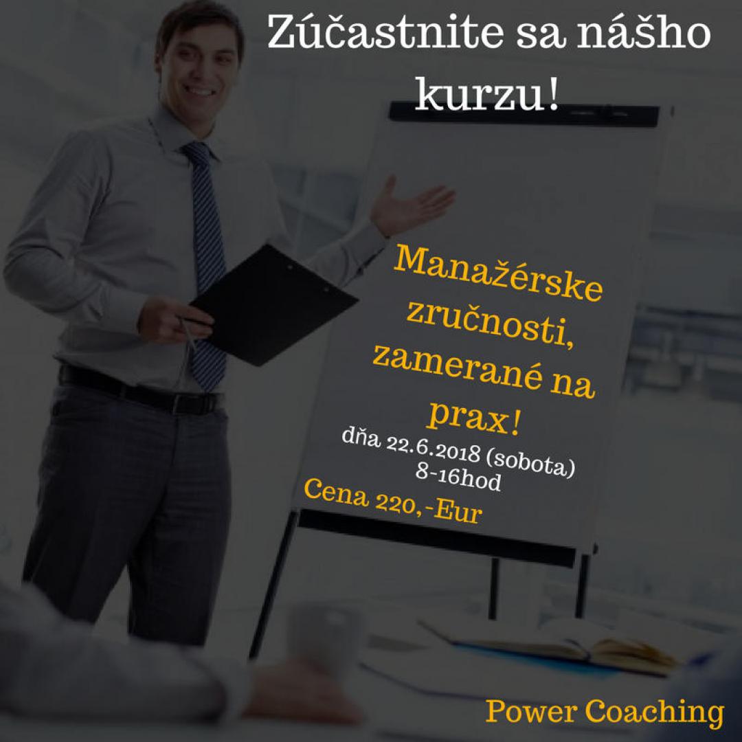 Kurz MANAŽÉRSKE ZRUČNOSTI