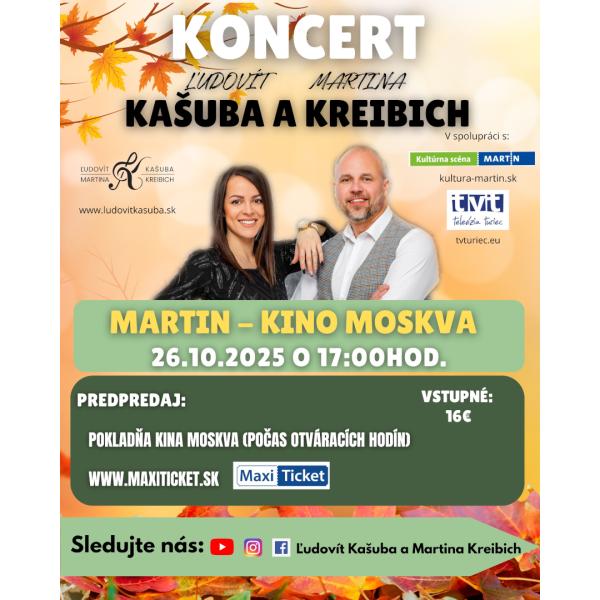 Koncert Ľudovít Kašuba a Martina Kreibich - Martin