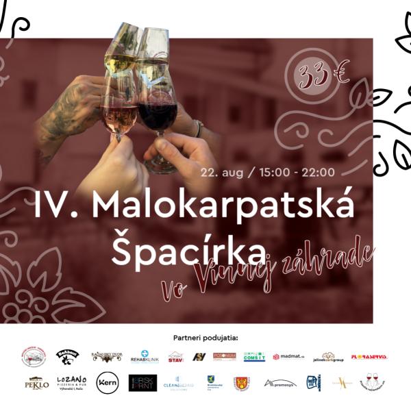 IV. Malokarpatská Špacírka vo Vínnej záhrade