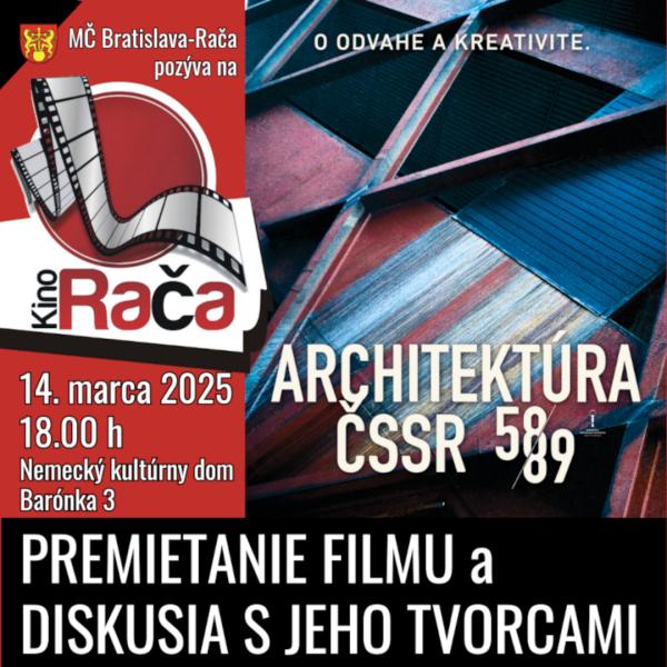 Architektúra ČSSR 58/89 – premietanie filmu a diskusia s jeho tvorcami