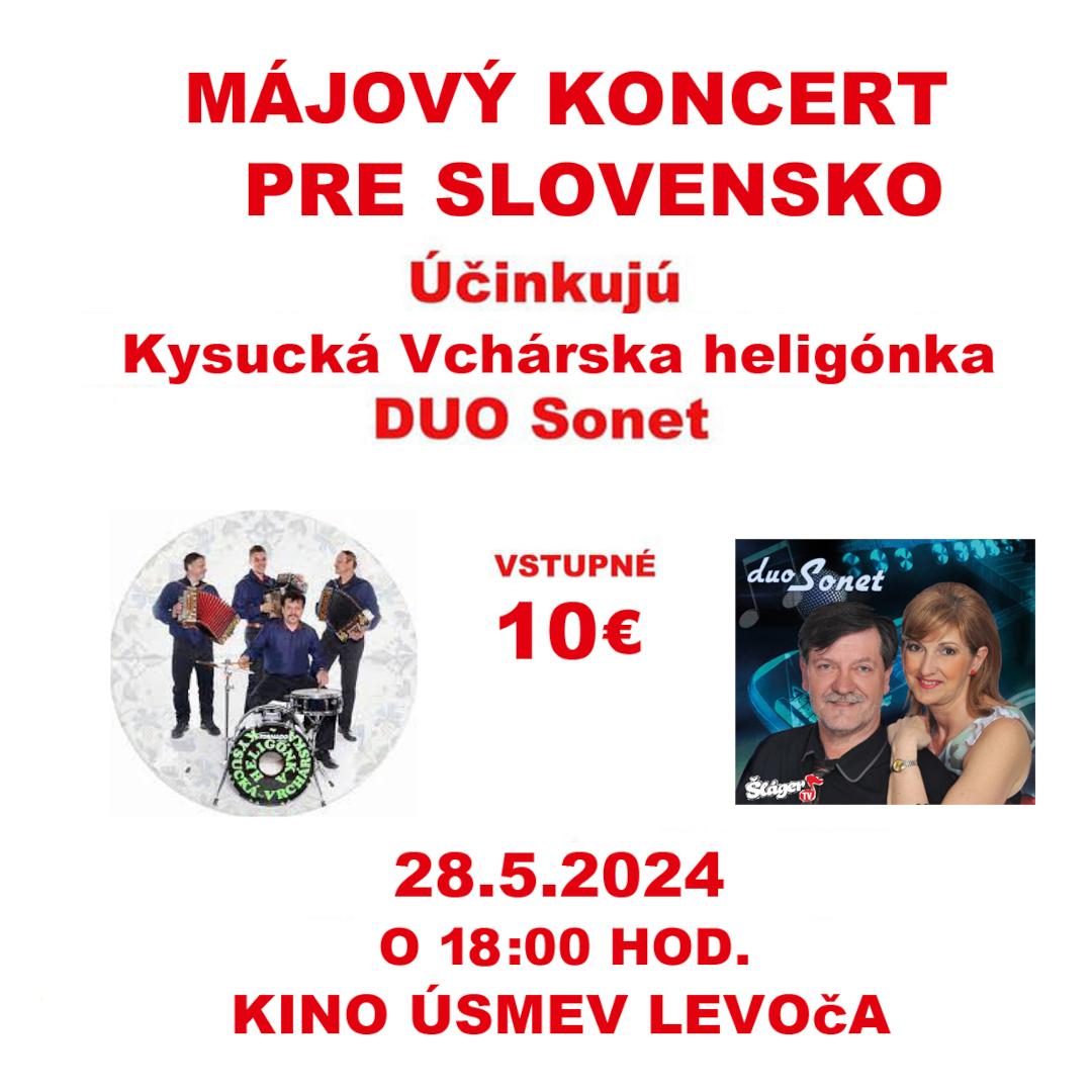 Májový koncert pre Slovensko