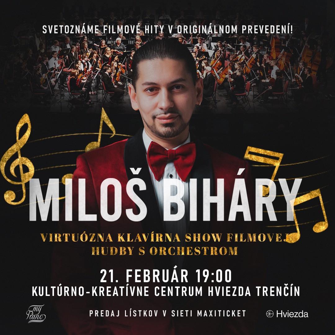 MILOŠ BIHÁRY - Virtuózna klavírna show filmovej hudby s orchestrom 