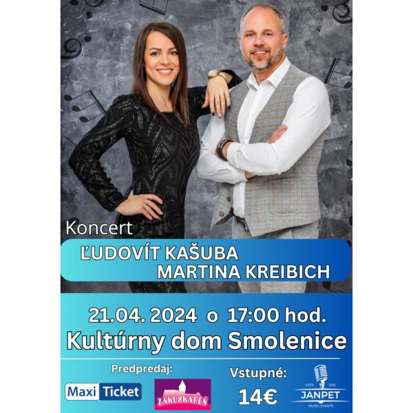 Koncert Ľudovíta Kašubu a Martiny Kreibich