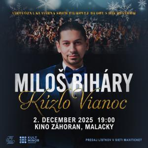 MILOŠ BIHÁRY KÚZLO VIANOC - Virtuózna klavírna show filmovej hudby s orchestrom 