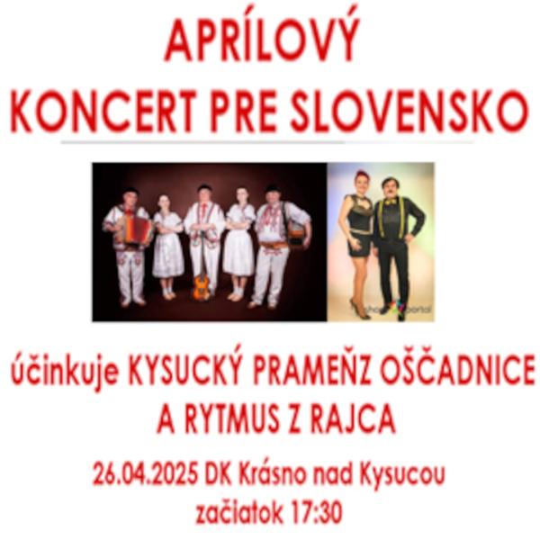 Aprílový koncert pre Slovensko