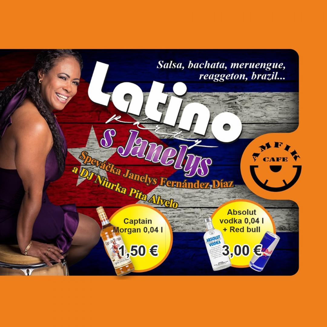 Latino párty - Janelys Fernández Diaz a DJ Niurka - Amfikcafe